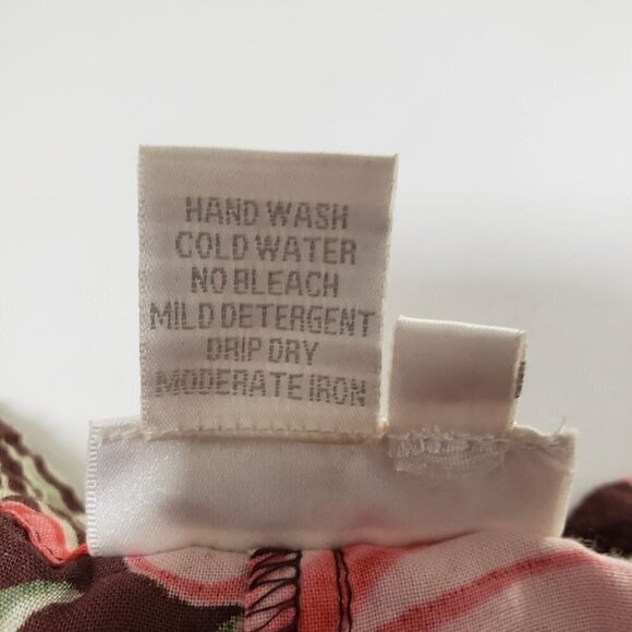 Soft Surroundings Floral Crop Pants Drawstring Tropical Vacation Womens Small - Picture 6 of 11